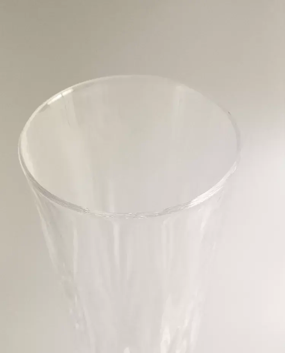 ZARA HOME БОКАЛ РЕЛЬЕФНЫМ УЗОРОМ, ПРОЗРАЧНЫЙ