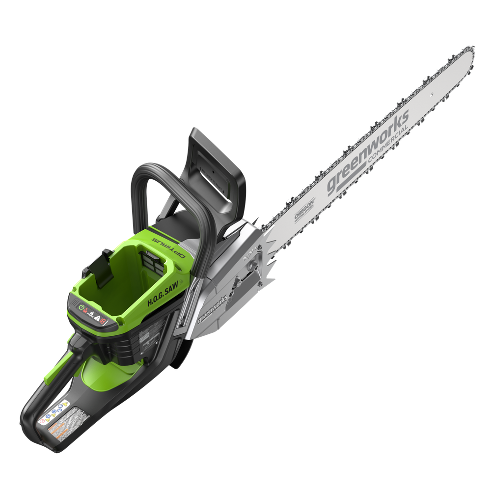 Цепная пила аккумуляторная Greenworks OCS800, 82V, 5,0 кВт, 50 см, бесщеточная, с АКБ 8Ач и ЗУ (2009707UH)