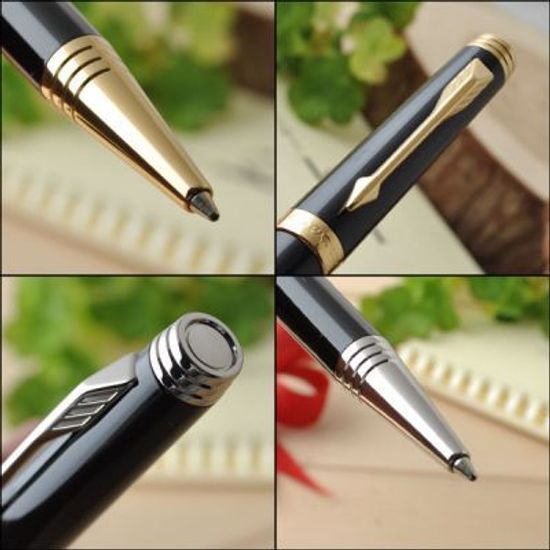 Шариковая ручка Parker Premier Lacque K560, цвет: Black GT, S0887840