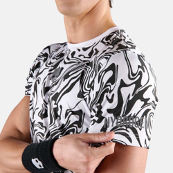 Мужское теннисное поло Hydrogen Tech Chrome T-Shirt Men - White, Black