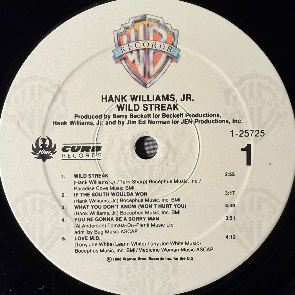 Виниловая пластинка Hank Williams, Jr.- Wild Streak LP