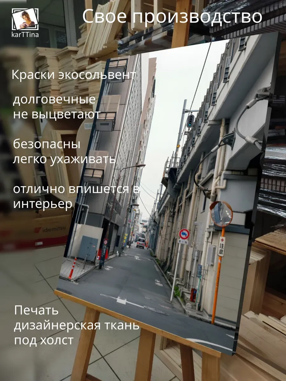 Картина на стену Городская улочка 30х40см 1шт.