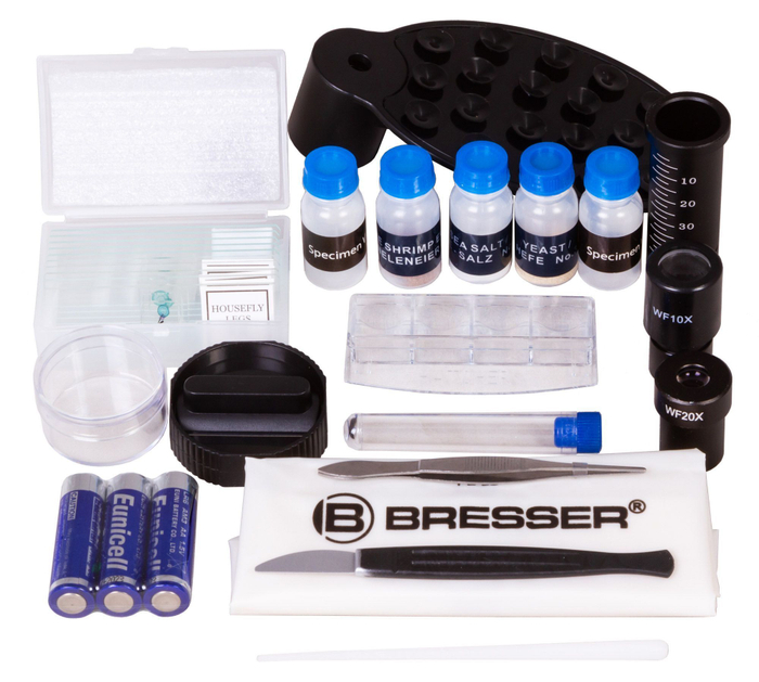 Микроскоп Bresser Junior Biolux SEL 40-1600x, красный