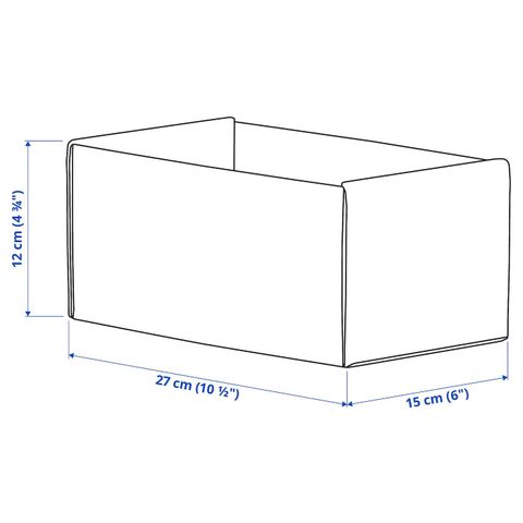 Набор коробок IKEA KOMPLEMENT (КОМПЛЕМЕНТ), Светло-серый, 15x27x12 см, 2 шт