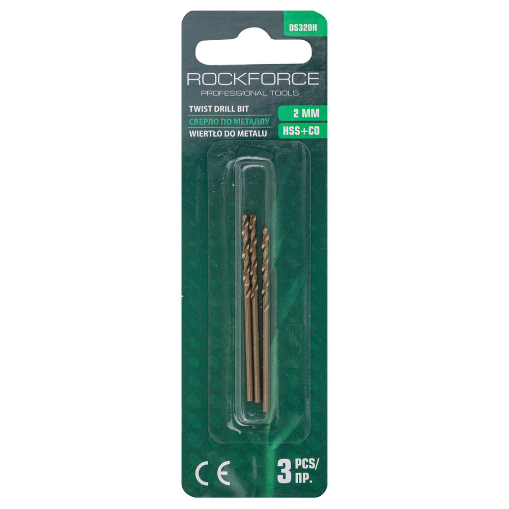Сверло по металлу 2мм (3шт.) RockForce##Rock FORCE RF-DS320H