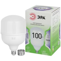 Лампа светодиодная ЭРА GREEN LINE LED POWER T140-100W-865-E27/E40 GL 100Вт колокол холодный свет Е27/Е40 | Лампы cветодиодные POWER