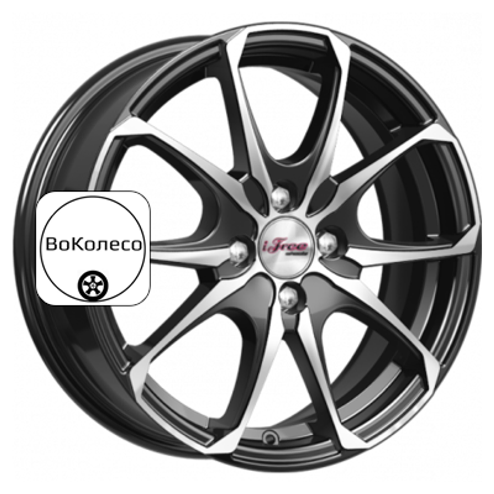 6x16/4x100 ET45 D60,1 Такеши (КС877) Блэк Джек iFree