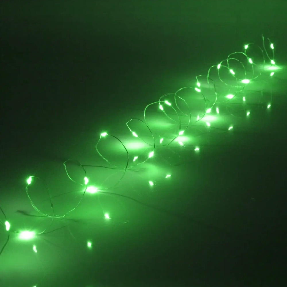Гирлянда для дома на батарейках 3,0 м 30 ламп LED, 1 реж.,IP-20, Зеленый