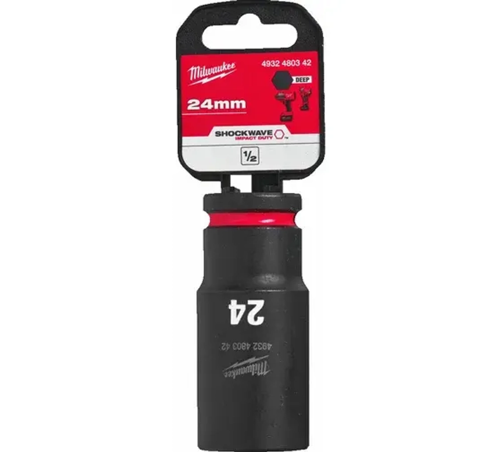 Головка 1/2" ударная удлиненная SHOCKWAVE™ 24мм GEN II,