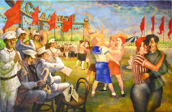 Русаков-Сысоев Вадим Александрович. Танцы. Холст, масло. 2000