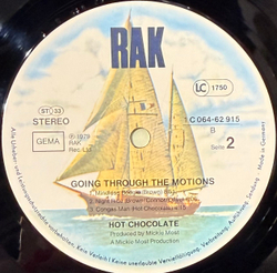 Виниловая пластинка Hot Chocolate ‎– Going Through The Motions LP