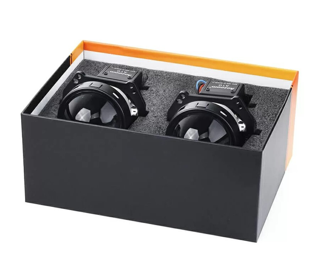 Билед модули Aozoom A10 24 вольта, 3.0 дюйма, 2 чипа, 5500К, 24V, 58W/66W, крепление 3R (комплект, 2шт)