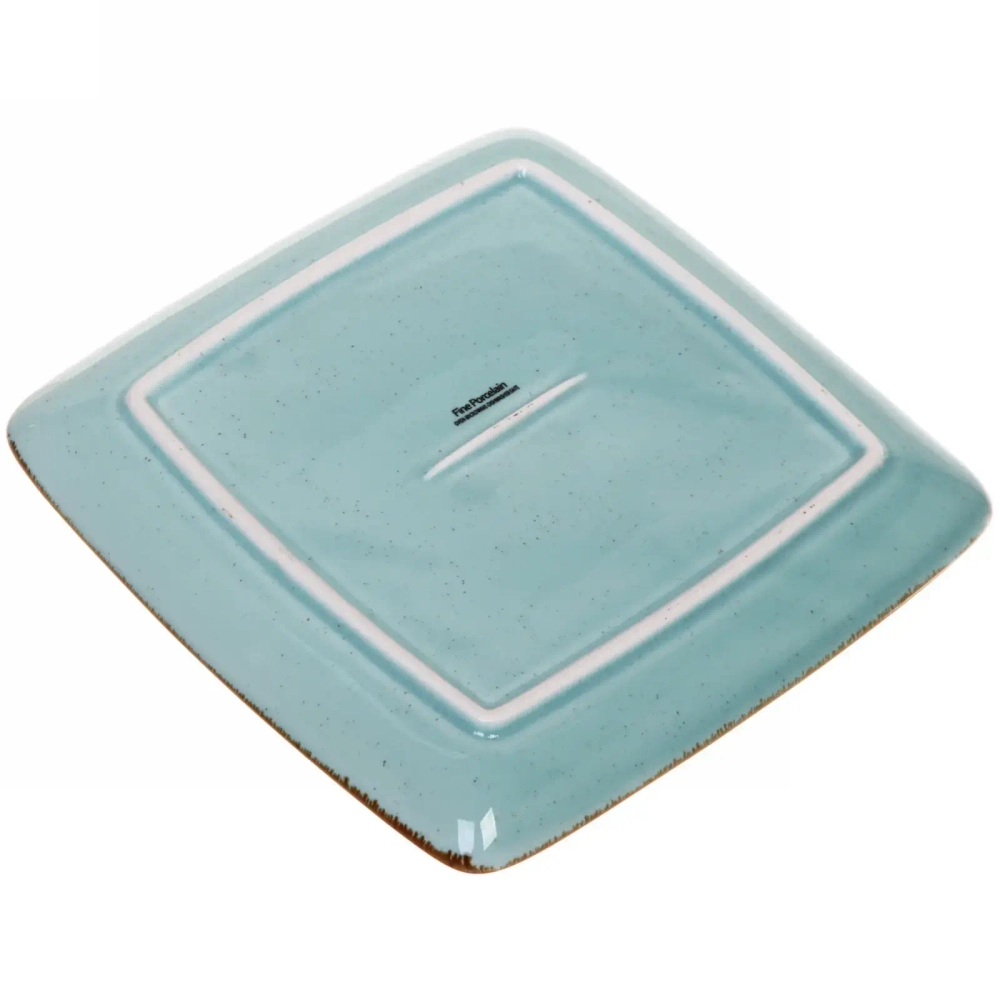 Тарелка керамическая «Tiffany Blue» обеденная 20,3*20,3*2см