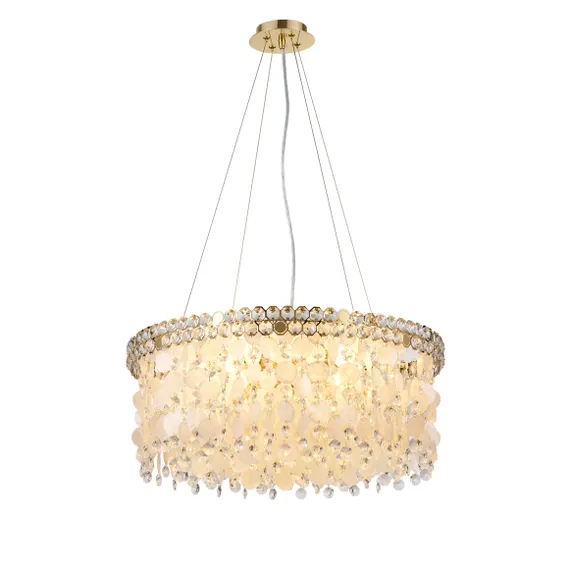 Люстра подвесная NewRgy NW095-ф600*H260(1200) H GOLD, 12×40 Вт, золотая