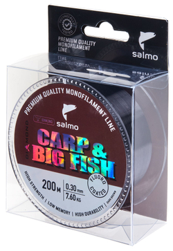 Леска монофильная Salmo Diamond CARP & BIG FISH FLUORO COATED Dark Brown 200/030
