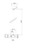 Набор душевой (излив душевой с кнопкой-таймером) LEED расход латунь NOFER 07610C.LS глянцевый