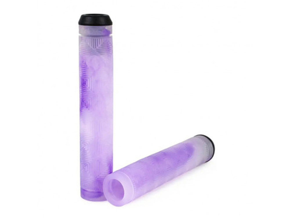 BMX Грипсы Shadow OL Dirty Flangeless ((прозрачный / фиолетовый) арт: 140-07019)