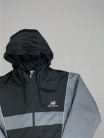 Костюм New Balance #10445 (чёрн.-сер.)