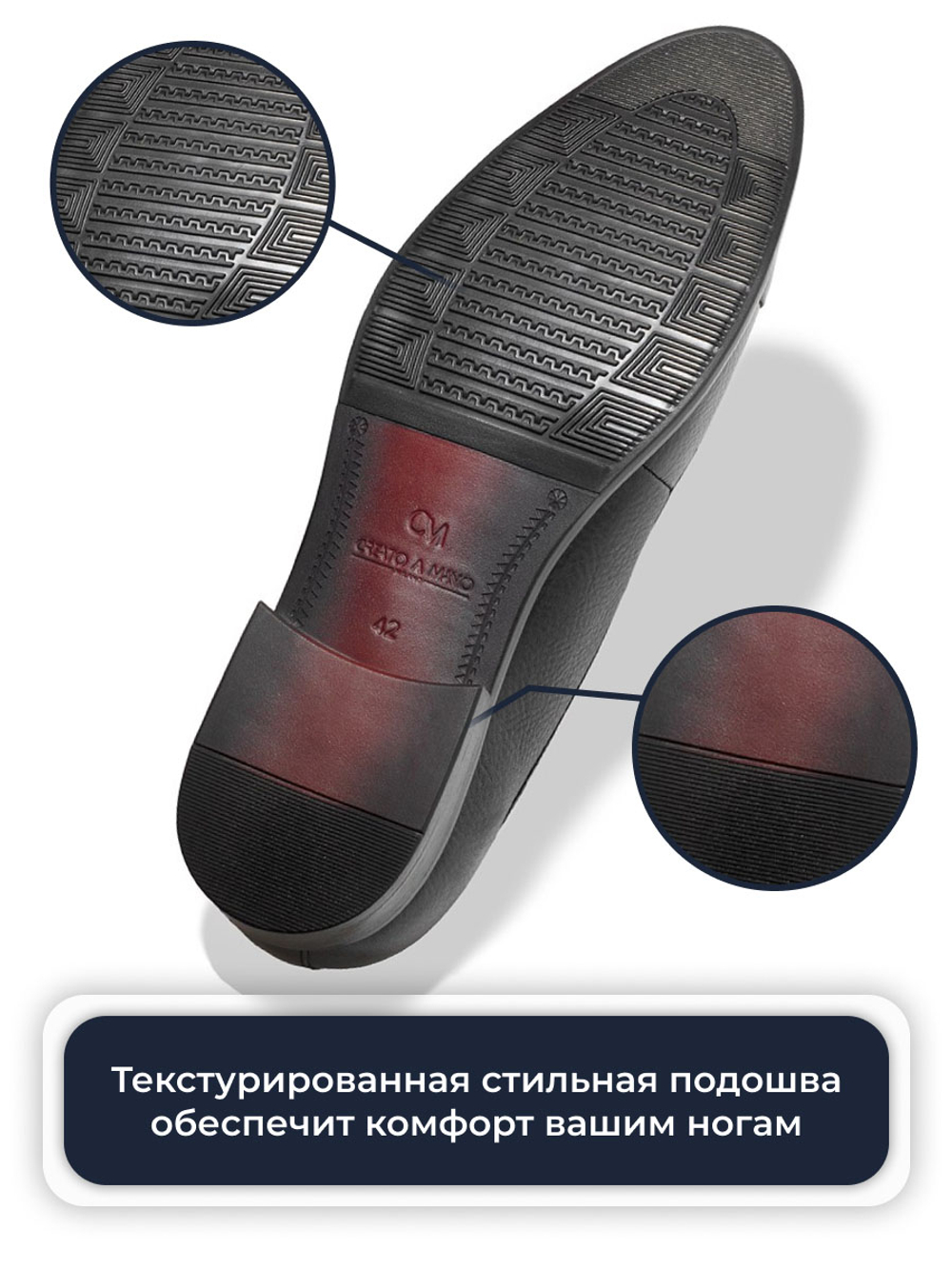 Мужские классические кожаные туфли Vorsh с итальянским мысом, Тюдор черные, V5720
