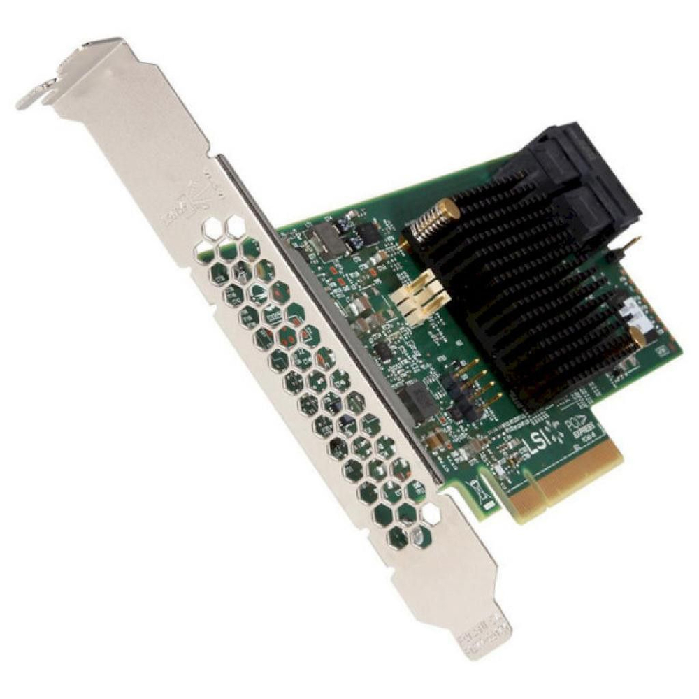 Контроллер LSI SAS 9341-8I SGL PCIe 3.0 x8 LP SAS/SATA 12G