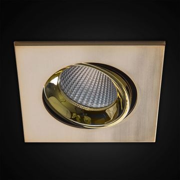 Встраиваемый светодиодный светильник CLD001KNW6 7W 3500K бронза/золото Альфа Citilux