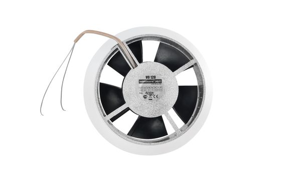Диффузор теневой Visioner TDNP125W/150 белый/белая крышка с приточно-вытяжным вентилятором для натяжного потолка с регулировкой потока воздуха D 125 мм