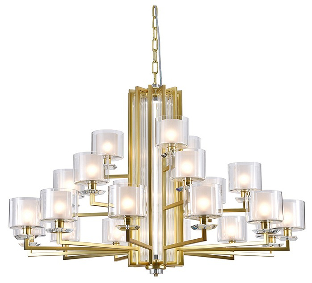 Подвесная люстра Newport ALEXANDRA 4412+6+3/C mat.gold