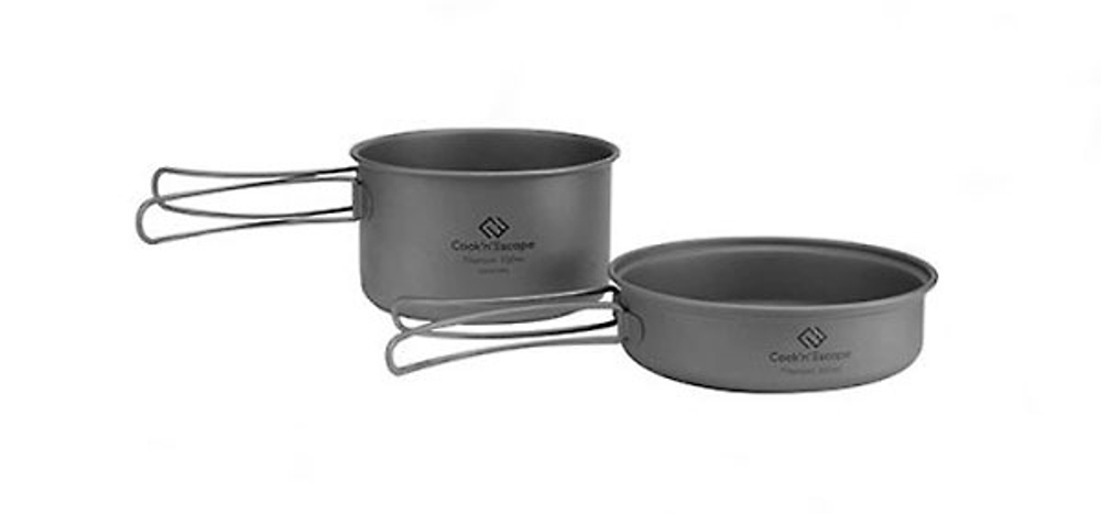 Титановый набор посуды Cook'n'Escape CA2112 Titanium Pot with pan