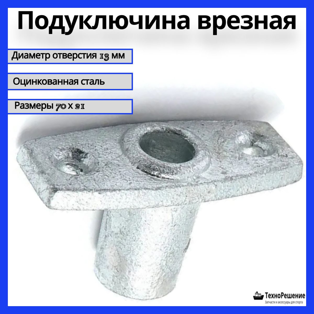 Подуключина оцинкованная врезная, 13 мм (10258949)