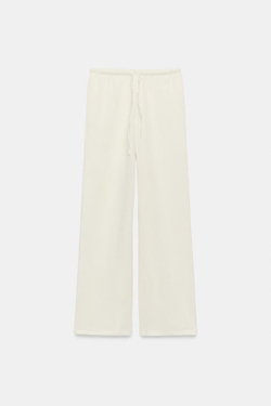 ZARA БРЮКИ В СТИЛЕ РУСТИК, ЭКРЮ