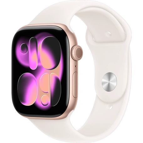 Умные часы Apple Watch S11 LTE 46 мм Rose Gold Aluminium Case with Light Blush Sport Band - S/M