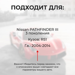 Ремкомплект ограничителей дверей Nissan PATHFINDER (III) R51 (2 двери, тип 25) 2004-2014