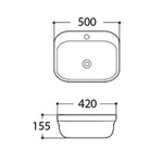 Раковина Aquatek Амадео 50 AQ5042-00 Белая