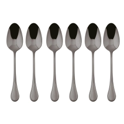 Sambonet Набор из 6 ложек для эспрессо Royal PVD 2Черный 52763KA7