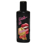 Съедобная смазка + массаж 3в1 LICK IT Вишня (100 мл)