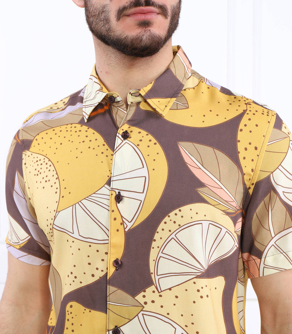 Рубашка SS ECO RAYON LEMON P GUESS - желтый(M3GH53 WD4Z2)