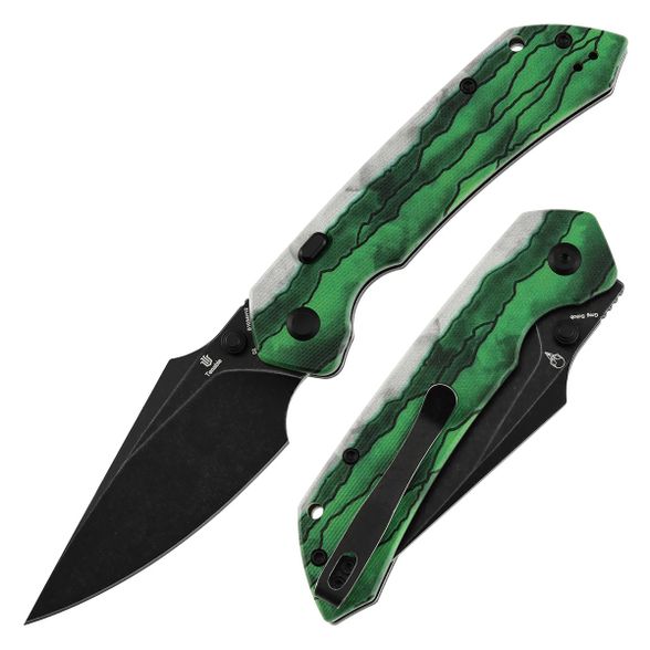 Цена наСкладной нож Tenable Fenrir, сталь D2, рукоять G10, Green Misty Mountain