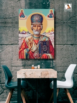 Картина "Николай Чудотворец", для интерьера 50х70см 1шт.