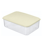Контейнер для продуктов "Модена" прямоугольный 1,0л с гибкой крышкой (светло-бежевый)