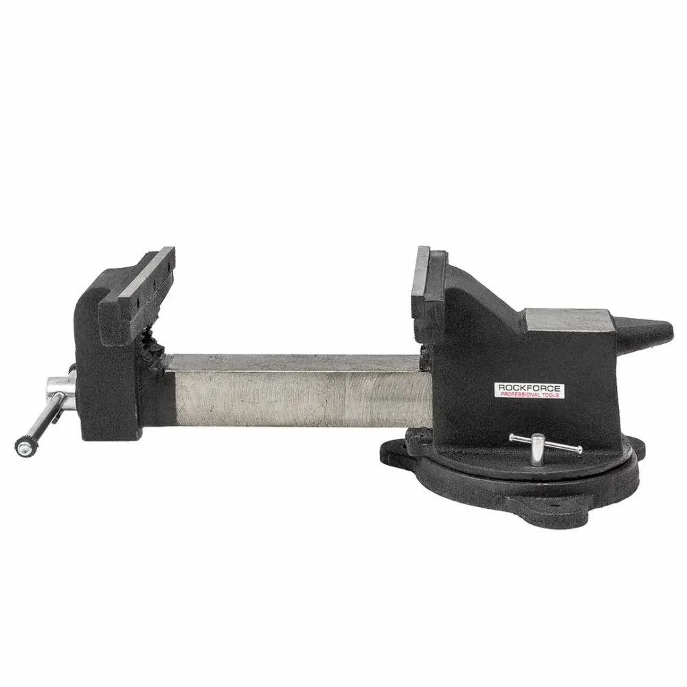 Тиски стальные поворотные с наковальней 10''(250мм) RockForce RF-6540210A
