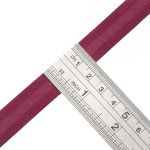 Косая бейка хлопковая 15 мм / 132±1 метра, ≈2.48 г/м², 038 бордо