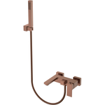 Смеситель для ванны с душем Boheme Qubic 473-BRB Brushed Bronze