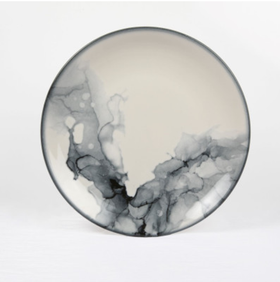 Тарелка Круглая D=27 См., Плоская, Фарфор Цвет Мрамор, Marble R360