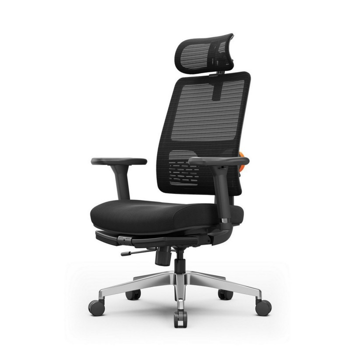 Эргономичное компьютерное кресло FoxGear NETZ модель M, черный (FG-NETZ-M-BK)