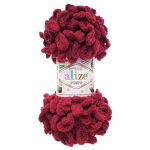 Пряжа Alize (Ализе) Puffy / уп.5 мот. по 100 г, 9м, 107 фуксия A