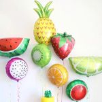 Фольгированный шар (22''/56 см) Фигура, Клубника, 1 шт.
