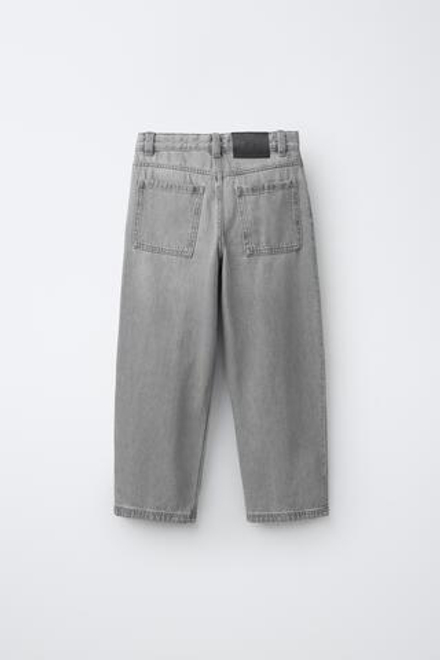 ZARA ДЖИНСЫ BAGGY RELAXED, СЕРЫЙ