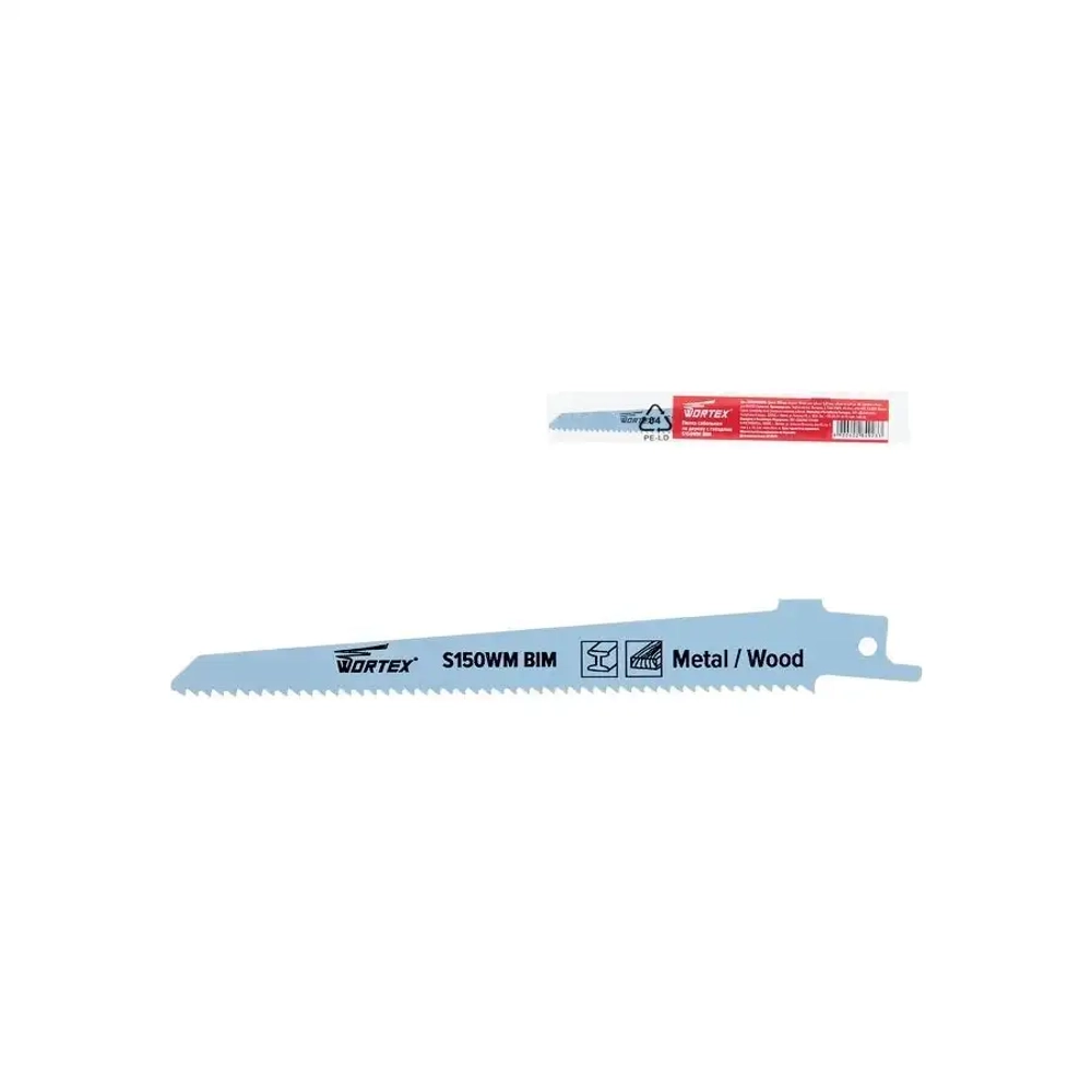 Пилка сабельная по дереву с гвоздями S225WM(1 шт) WORTEX SSB2210B0018