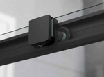 Душевое ограждение Ambassador Queen 11011202Black (100х100х200) четверть круга,черный,стекло прозрачное,раздвижная,1 место