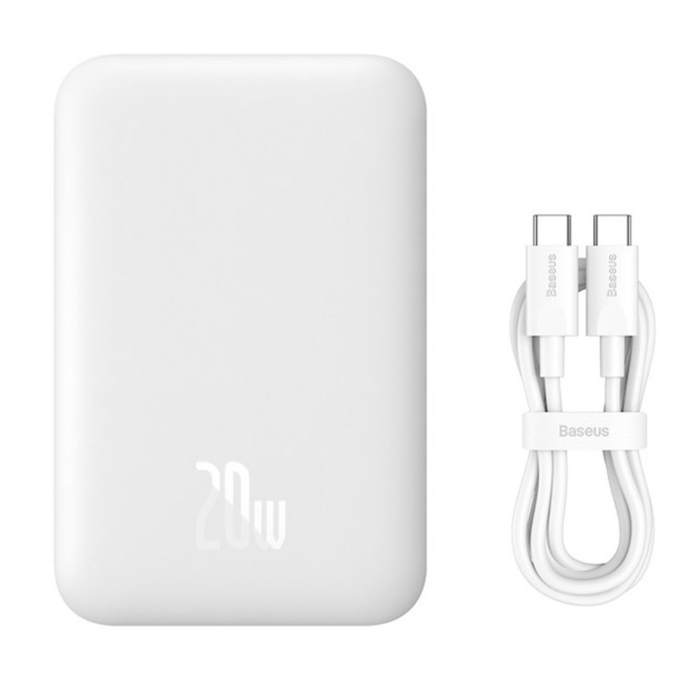 Внешний аккумулятор с магнитом повербанк Power Bank 6000mAh 20W MagSafe BASEUS